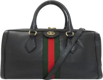 Gucci Pre-owned Handbags, female, Black, Size: ONE SIZE Pre-owned Vintage Handbag