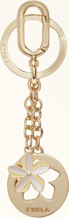 Furla Crystal Keyring Freesia Yellow Metal + Enamel Woman