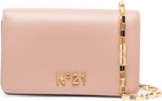 N&deg;21 logo-plaque leather bag - women - Calf Leather - OS - Neutrals