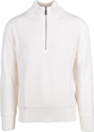 KANGRA Truien & Vesten, Heren, Beige, L, Wol, Maglione Lupetto con Zip