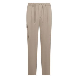 Herno Broeken, Heren, Beige, L, Katoen, Katoenen Stretch Broek