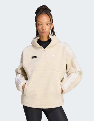adidas Originals Adiluna season 2 x jennie giacca felpa con cappuccio in bliss-Grigio