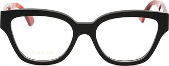 Gucci GG1424O Cat-Eye Acetate Eyeglasses - Black