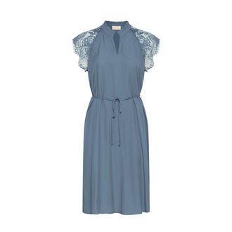 Cream Midi Jurken - Dames - Korte kleedjes - Blauw - XS - Kleedjes