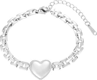 Adornia Adornia Spring2 Silver-Plated Stainless Steel Bracelet