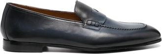 Doucal's flat leather loafers - men - Rubber/Calf Leather/Calf Leather/Calf Leather - 42 - Blue