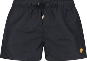 Versace Swim Golfo Medusa Patch Swim Shorts - Black