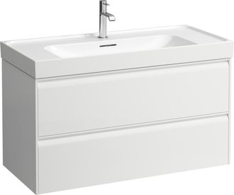 Laufen Laufen - Meda Meuble Sous-lavabo, 2 Tiroirs, Syst&egrave;me De Rangement