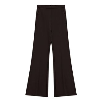 Imperial Pantalone Flare Vita Alta - - Trousers - Donna - Marrone - XL