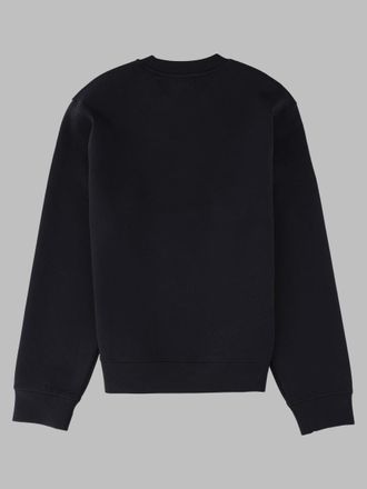 Emporio Armani Logo-Embroidered Double Jersey Sweatshirt - Black