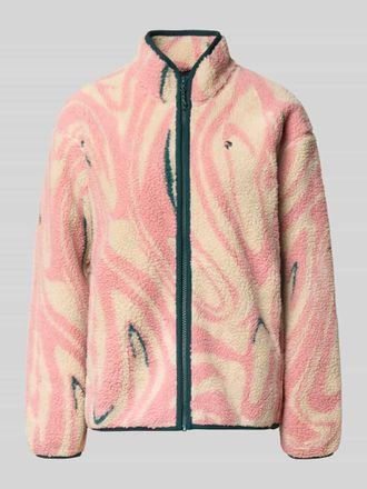 Peak Performance Fleecejacke im Allover-Look mit Stehkragen in Ecru, Gr&ouml;&szlig;e XL