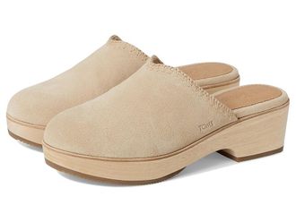 Toms Addison Clogs Womens Shoes Natural : 6.5 B - Medium, Suede
