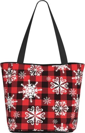 AOOEDM Merry Christmas Snowflake Pattern Ladies Shopping Bag 13x11x7in.The Perfect ValentineS Day Gift.It Is The Best ValentineS Day Gift For Mom, Daughter, 