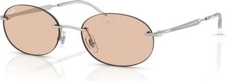 Ray-Ban Randloze Ovale Zonnebril - unisex - Accessoires - Grijs - Maat: 54 MM