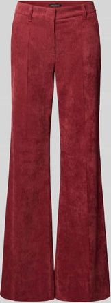 Luisa Cerano Luisa Cerano Wide Leg Hose mit Strukturmuster in Kirsche, Größe 36