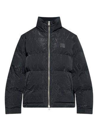 AllSaints crinkled puffer jacket - Black