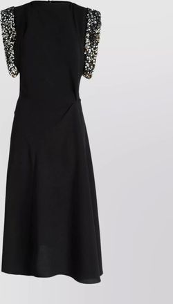 Isabel Marant fabric midi dress asymmetrical bottom