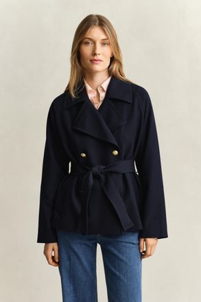 GANT Women Short Trench Coat (XXL) EVENING BLUE