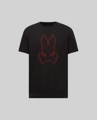 Psycho Bunny Mens Jovan Bunny Graphic Tee 001 BLACK / M