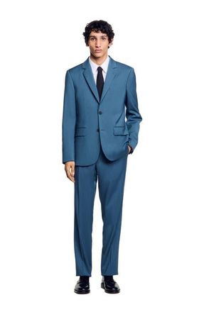 Sandro Wool suit jacket in Thunderstorm Blue at Nordstrom, Size 56 Eu