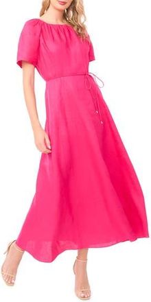 Ted Baker Allison Raglan Sleeve Linen Maxi Dress in Beetroot Pink at Nordstrom Rack, Size Small
