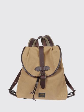 Filson Zaino bicolore in cotone e pelle liscia con chiusura a fibbia