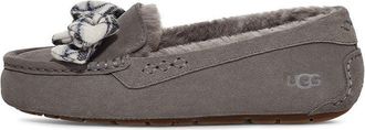 UGG (WMNS) UGG ANSLEY Plaid Bow Charcoal 1127850-CHRC
