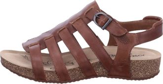 Josef Seibel Tonga 81 Sandaal - Dames - Schoenen - Bruin - Maat: 39 EU Leer