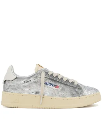 Autry Silver Dallas Low Sequin Sneakers