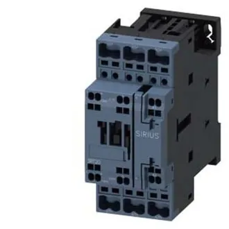 SIEMENS Contactor De Potencia 25a 3p 230v Ca Ac-3 11kw 400v Ca 1no + 1r Conexi&oacute;n Por Resorte 3rt2026-2ap00