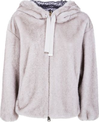 Herno Bomber Soft Faux Fux Jacket