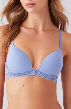 b.tempt'd by Wacoal Feeling Famous Wirefree Push-Up Bra in Country Blue at Nordstrom, Size 34A