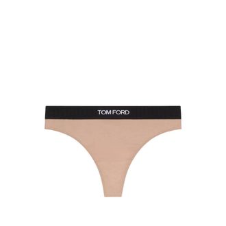Tom Ford Modal Signature Thong - female - Tom Ford - Underpants - Pink - S - Underwear