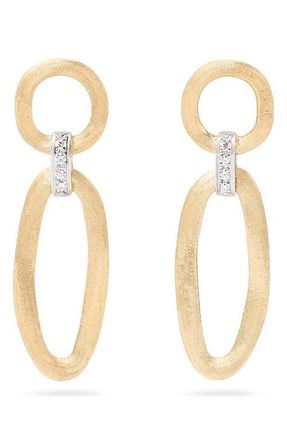 Marco Bicego Jaipur Diamond Link Earrings in Yellow/White Gold at Nordstrom