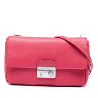 Prada Pre-owned Prada Saffiano Sound Lock Crossbody Ladies L3UPD5GO4V10JH96