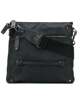Valentino Garavani camouflage crossbody bag - men - Leather/Acrylic/Polyamide - OS - Black