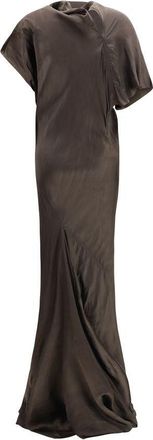 Rick Owens Womens Brown Copper Long Dress