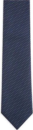 Ermenegildo Zegna Cravatta a pois in seta - Blu