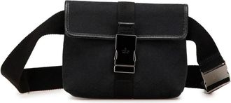 Gucci Pre-owned Belt Bags, female, Black, Size: ONE SIZE Pre-owned GG Canvas Belt Bag
