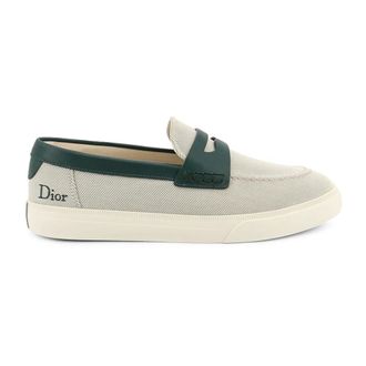 Dior Schoenen, Heren, Groen, 44 EU, Leer, Chester Dioriviera Loafer