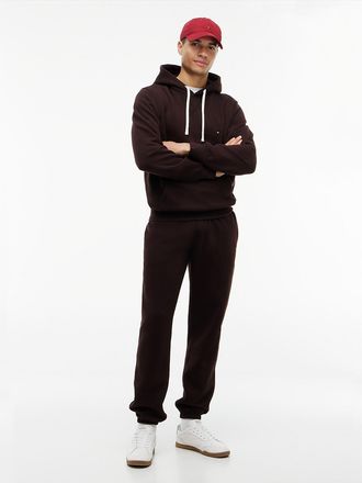 Tommy Hilfiger Mens Solid Fleece Jogger - Chocolate - XXL