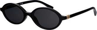 Miu Miu Womens Sunglasses 0mu 04zs Black Acetate