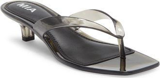 Mia Martinni Slide Sandal in Smoke/Black at Nordstrom Rack, Size 10