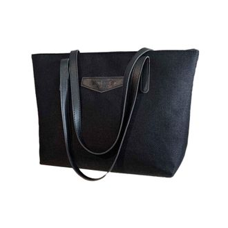 Generic 2025 Shoulder Bag Womens Bag 2024 Korean Version And Linen Large Capacity Casual Handbag Nylon Shoulder (Black, One Size)