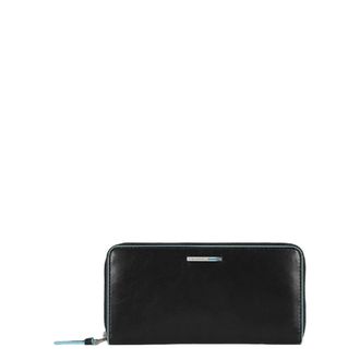 Piquadro Wallets & Cardholders, female, Black, Size: ONE SIZE Three-gusset Zip Wallet