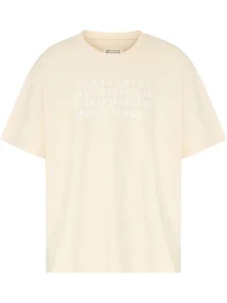 Maison Margiela logo-print T-shirt - Neutrals
