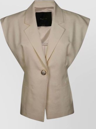 Pinko tailored jacket structured shoulders notched lapel