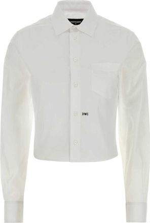 Dsquared2 White Logo Full Sleeves Shirt