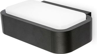 Faro Barcelona Faro Barcelona - Faro Sticker - led Outdoor Wall Light White, Dark Grey IP65