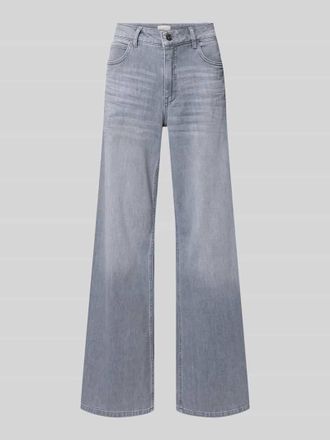 Milano Milano Italy Wide Leg Jeans im 5-Pocket-Design in Hellgrau, Größe 36